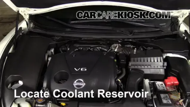 2013 Nissan Maxima SV 3.5L V6 Antigel (Liquide de Refroidissement) Vérifiez le niveau d'antigel